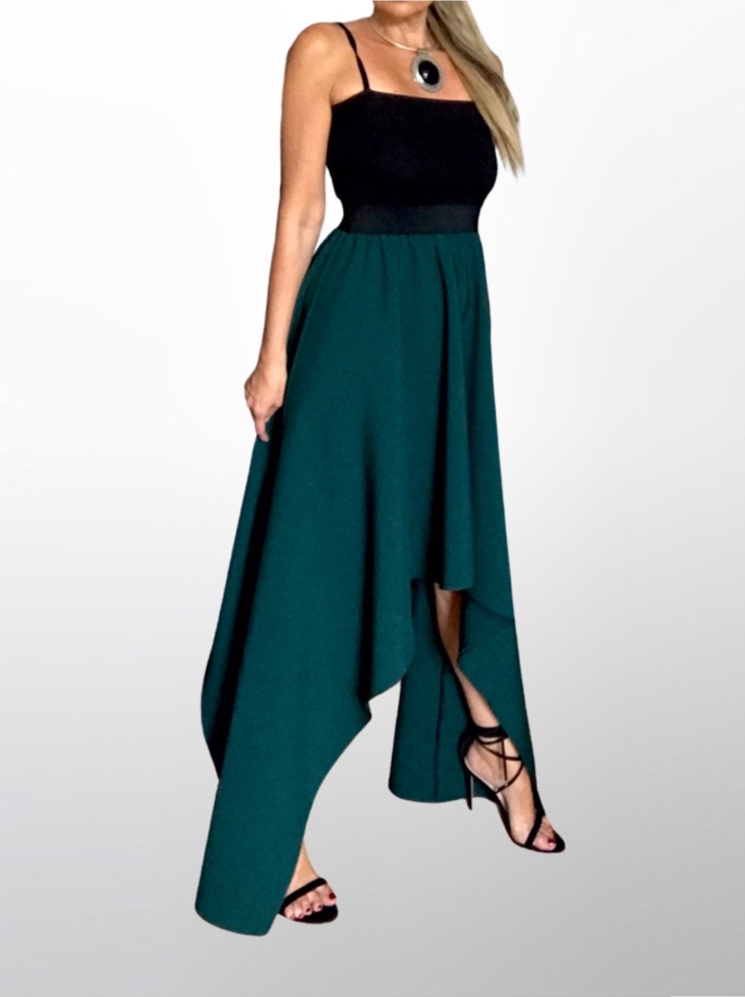 Dlouhé asymetrické šaty BOROS DR-L-AS06